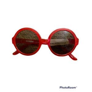 Janie And Jack Children Red Round Shape Sunglasses UV Proacted Size OS